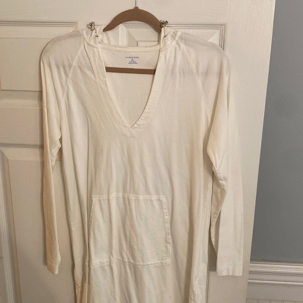 Land’s End swim hooded cotton coverup